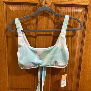 Womens Scoop Neck Bralette Bikini Top Size Medium NWT